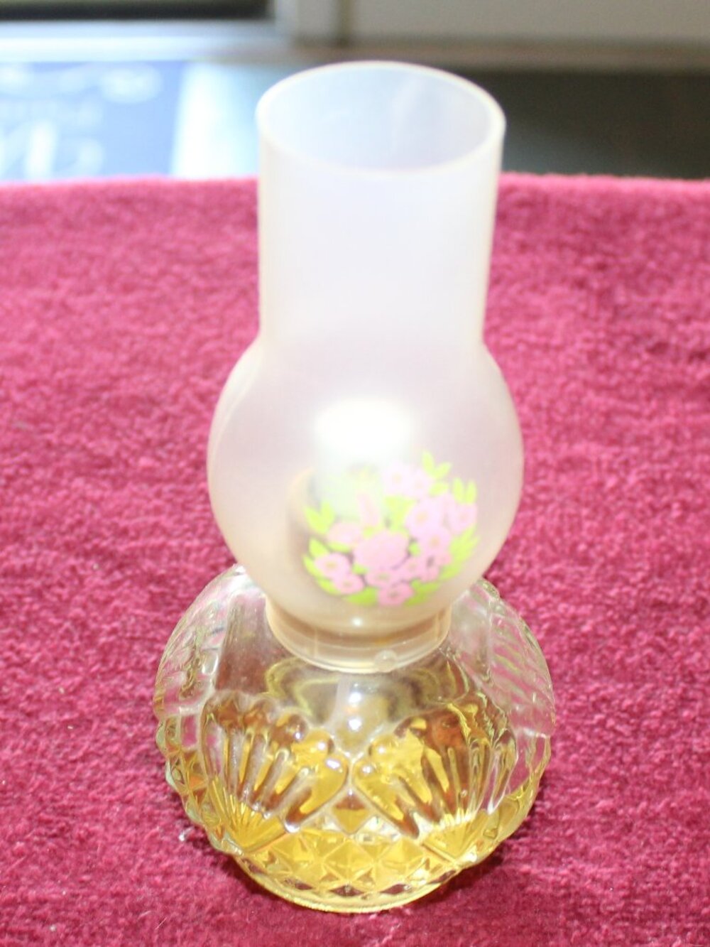 Vintage Avon Chimney Lamp bottle from the early 1970s